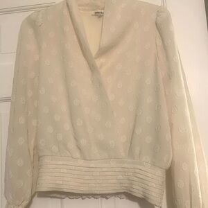 Heartloom Cream Textured Blouse